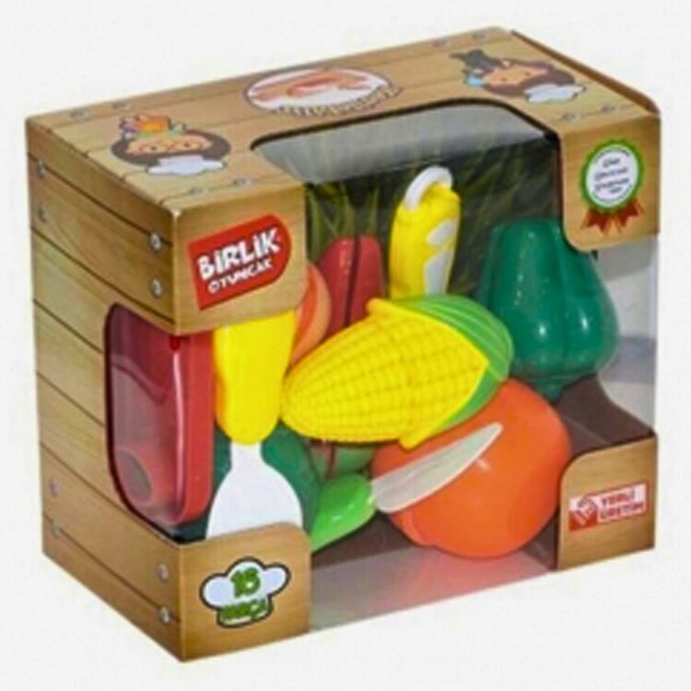 Birlik 16 Parça Kesilebilen Oyuncak Sebze Meyve Seti