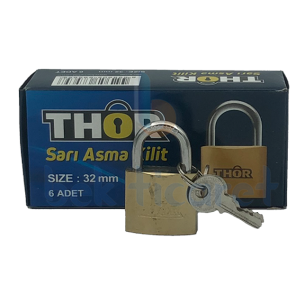 Thor Sarı Asma Kilit No:25 Tek Adet
