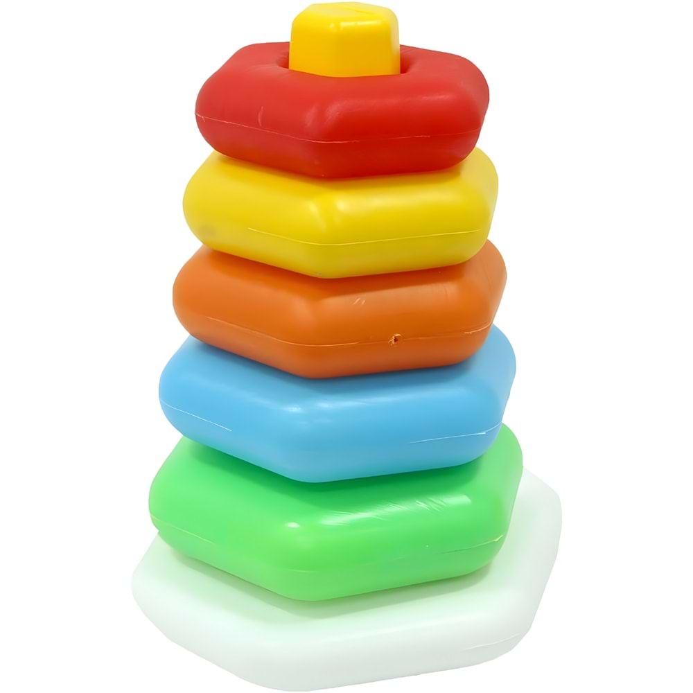 Kiki Altıgen Halkalar Renkli AE-1511