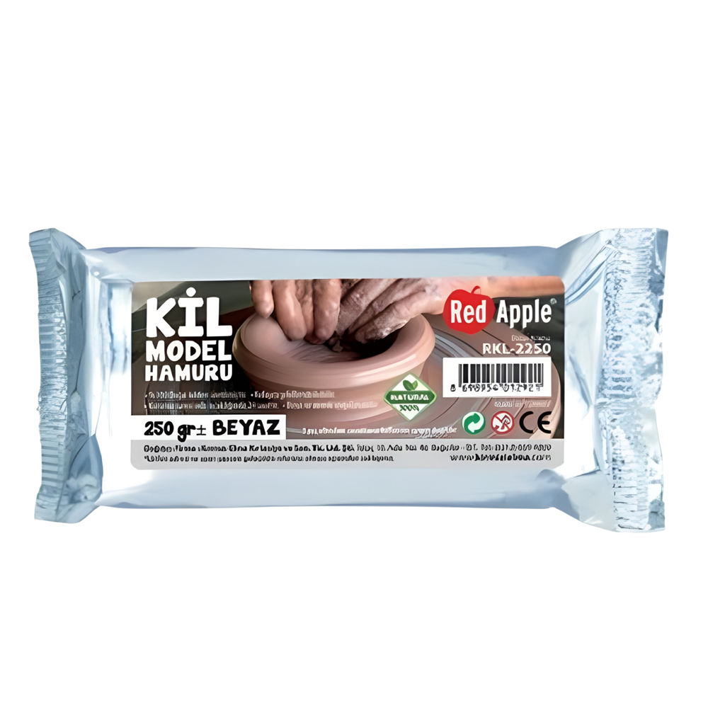 Red Apple Beyaz Kil Hamuru 250 gr | Modelleme Kili