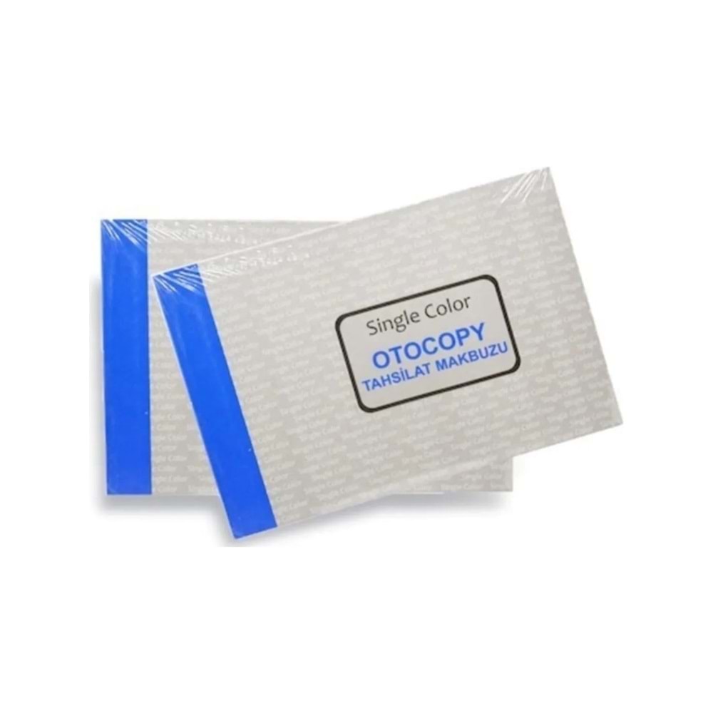 Otokopili Tek Renk Tahsilat Makbuzu (Single Color) - Blok Makbuz