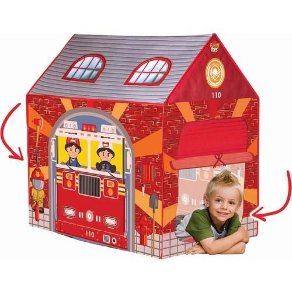 İtfaiyeci Oyun Çadırı Oyun Evi (95x72x102 cm)