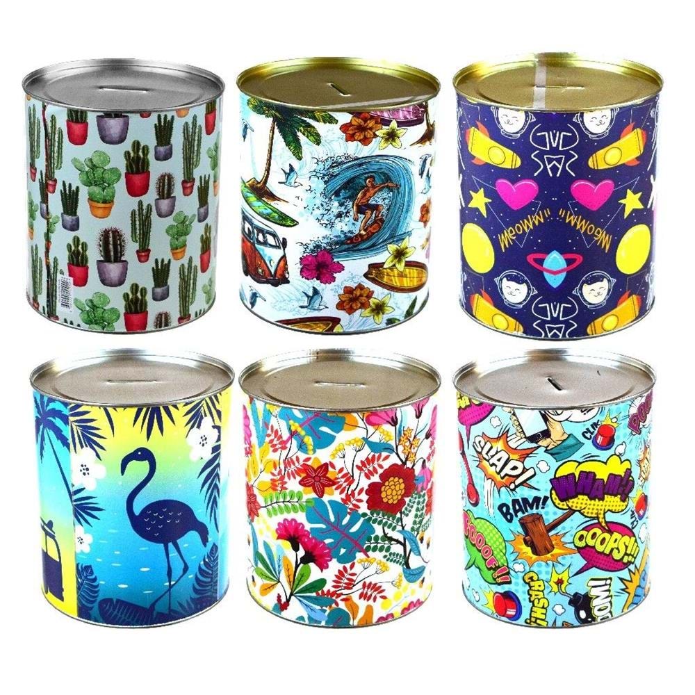 Jumbo Boy Metal Kumbara Para Biriktirme Kutusu Dekoratif Tasarım Büyük Boy Tasarruf Kumbarası