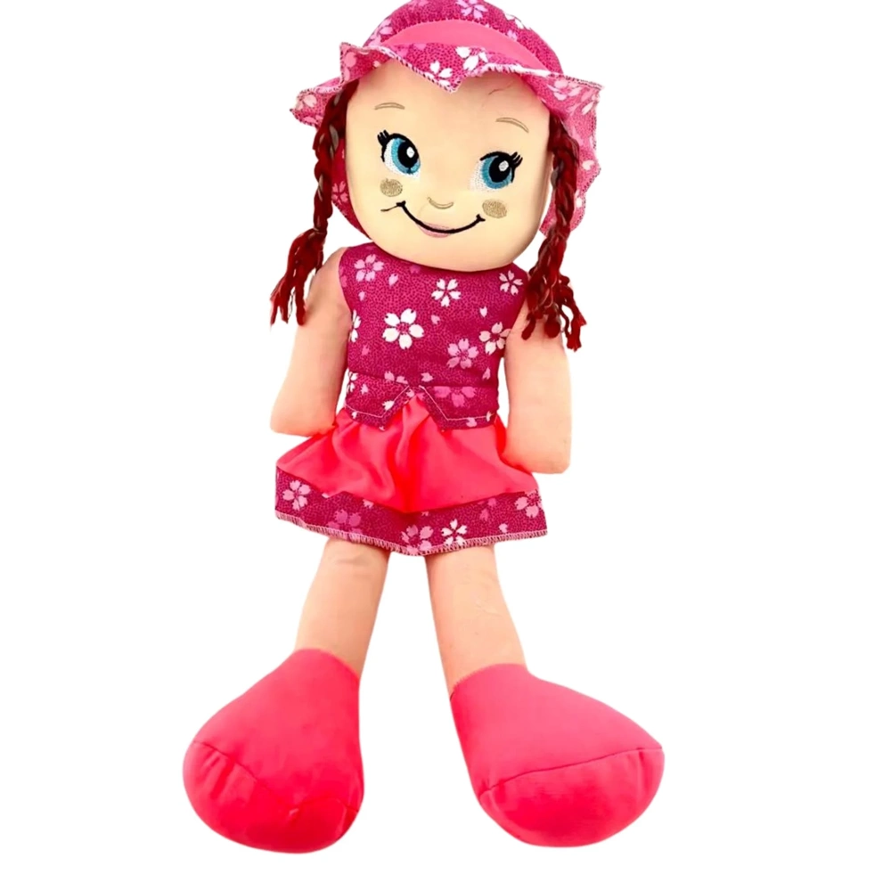 60 cm Bez Bebek – Yumuşak Peluş Oyuncak Bez Bebek