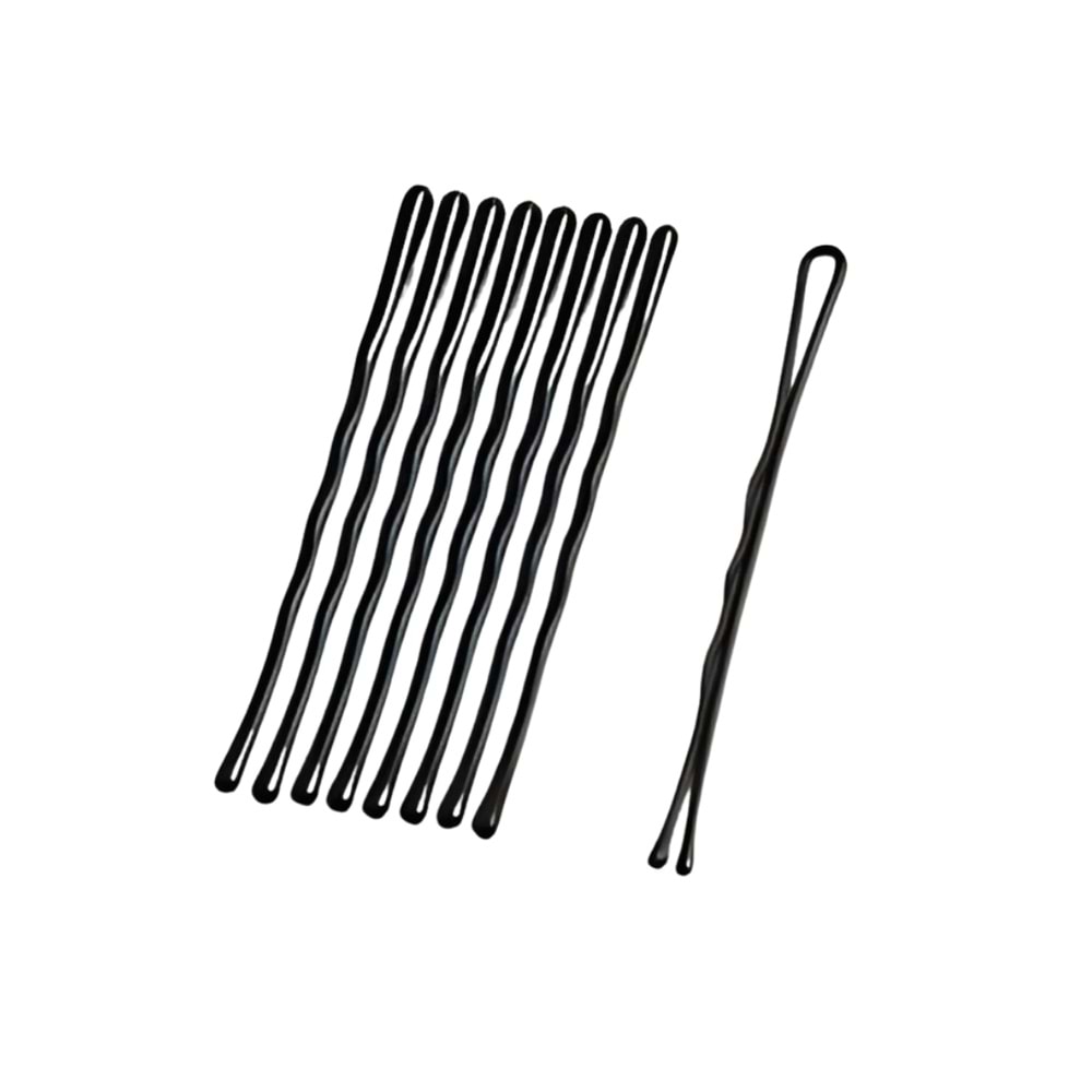 Siyah Tel Toka 10’lu Set | Dayanıklı Saç Tokası