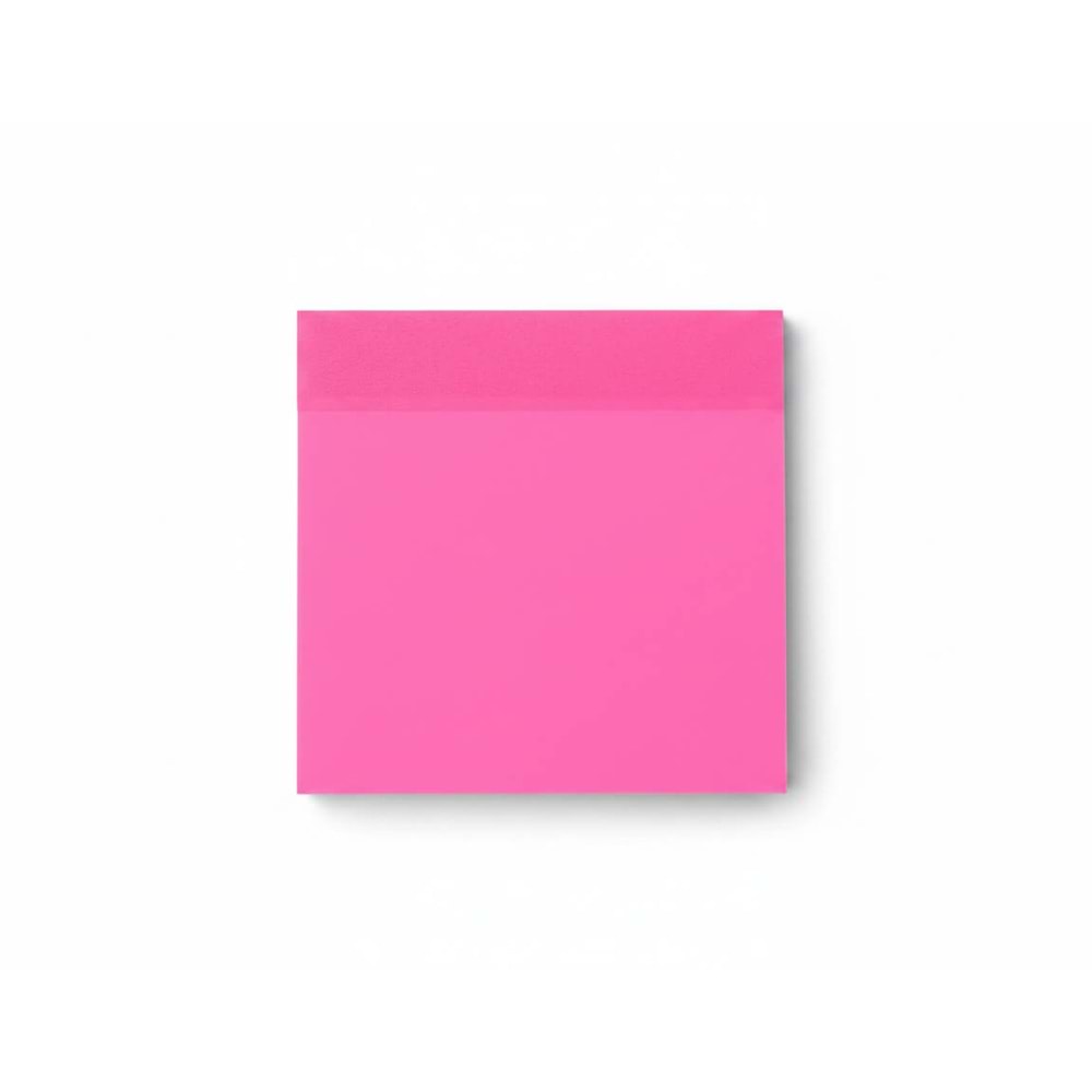 FCX 76x76 mm. Fosforlu Pembe Yapışkanlı Not Kağıdı