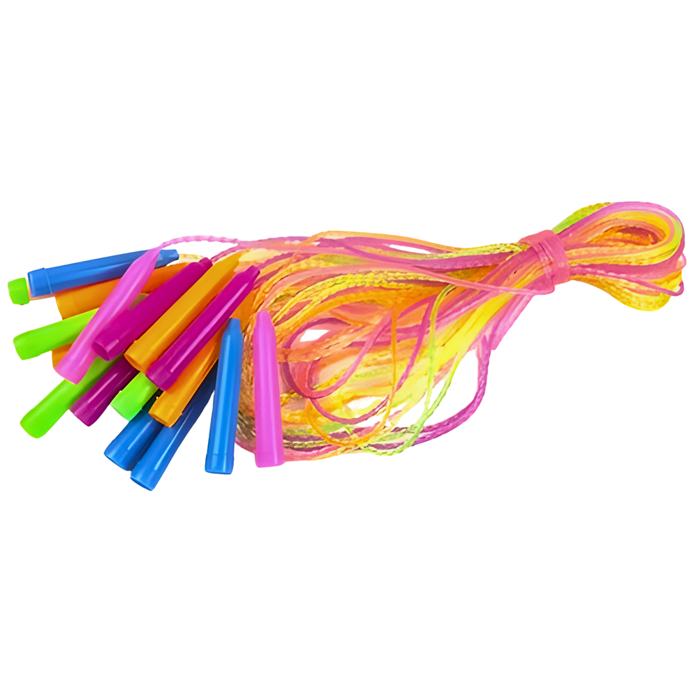 Renkli Silikon Atlama İpi - Çocuklar İçin Egzersiz ve Oyun İpi