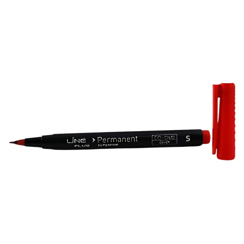 Kırmızı Asetatlı Kalem | İnce Uç CD ve Yazı Kalemi