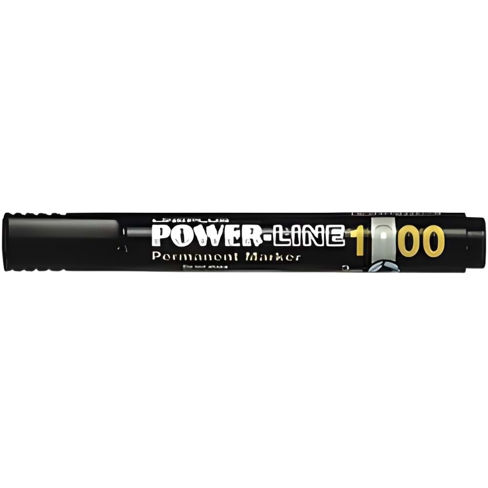 Lineplus 1000B Permanent Marker | 3 mm Yuvarlak Uçlu Siyah Kalıcı Kalem