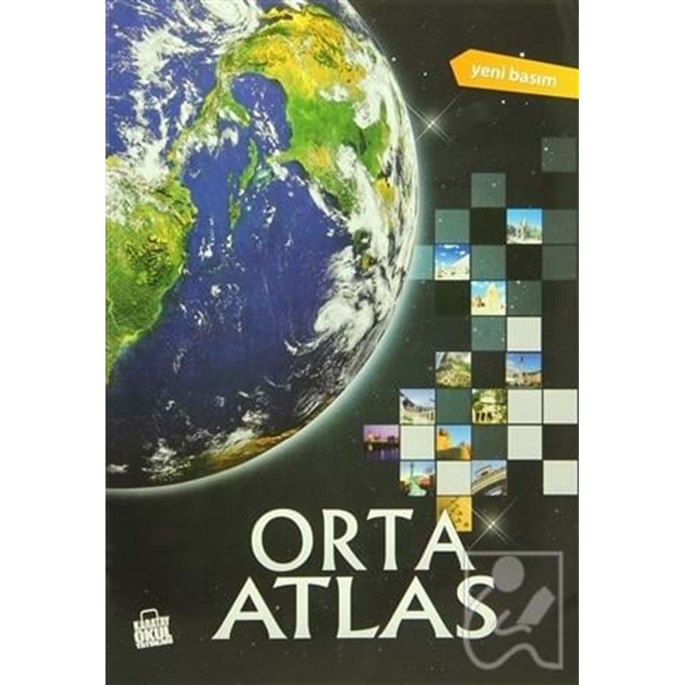 Karatay Yayınları Orta Atlas Kitabı - Yeni Basım Dünya ve Türkiye Atlası