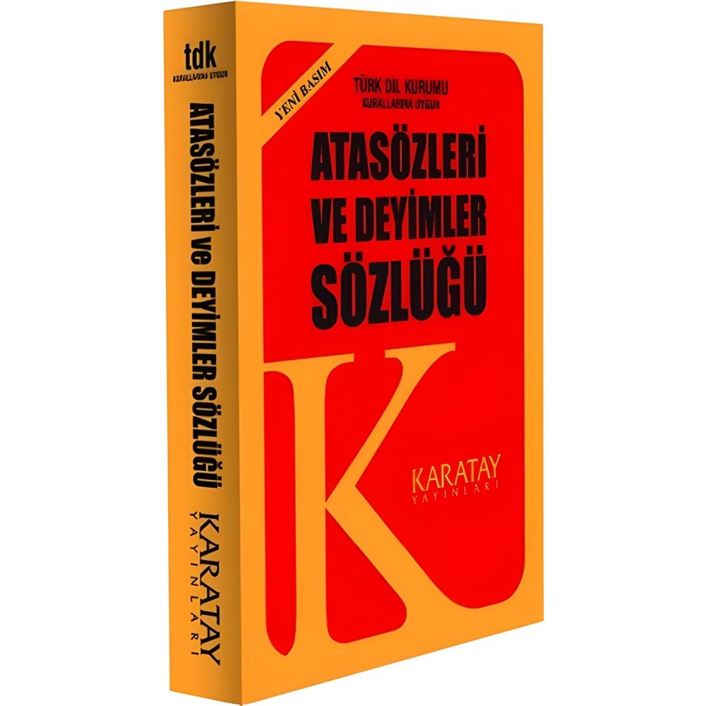 Atasözleri Ve Deyimler Sözl. Pls.kapak Sarı Karatay Yayınları