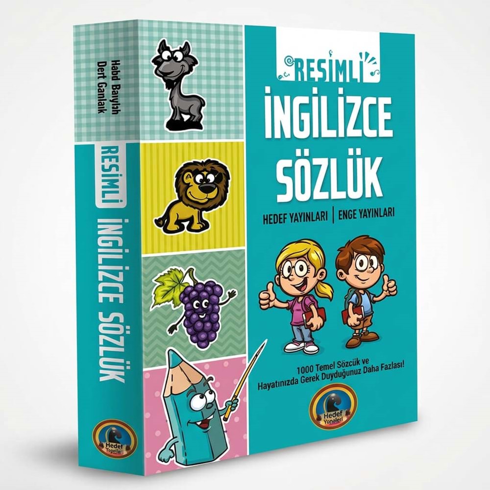 Resimli İngilizce Sözlük | Temel Kelimeler Çocuklar İçin Görsel Sözlük Kitabı
