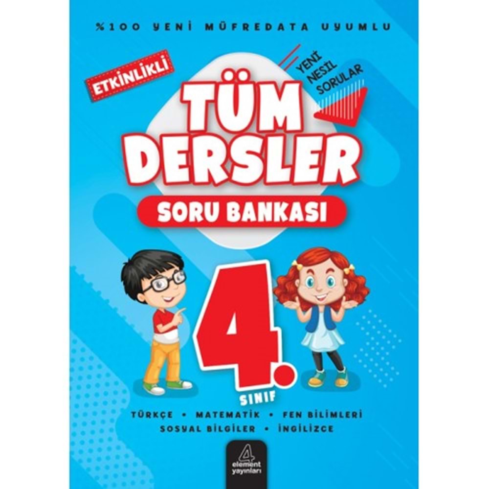 4.Sınıf Tüm Dersler Soru Bankası - Element Yayınları