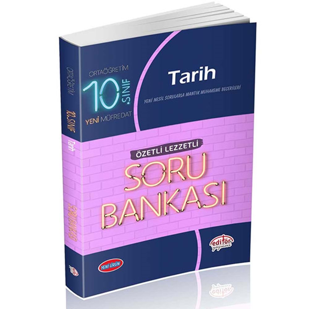 10. Sınıf Tarih Soru Bankası – Editör Yayınları
