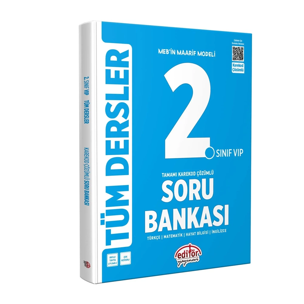 2.Sınıf Tüm Dersler Soru Bankası Mavi Kitap - Editör Yayınları