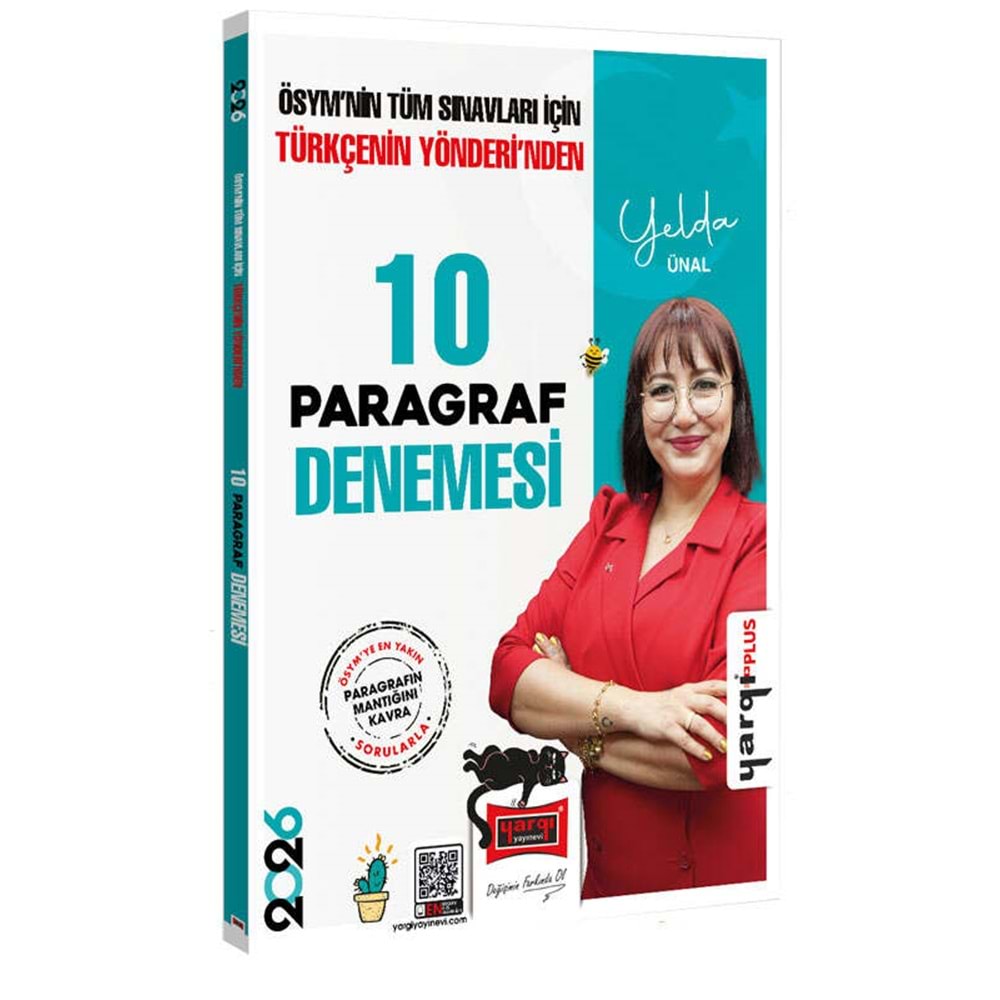 2026 Tüm Adaylar İçin Türkçenin Yönderinden Tamamı Çözümlü Paragraf 10 Deneme-Yelda Ünal-Yargı Yayınevi