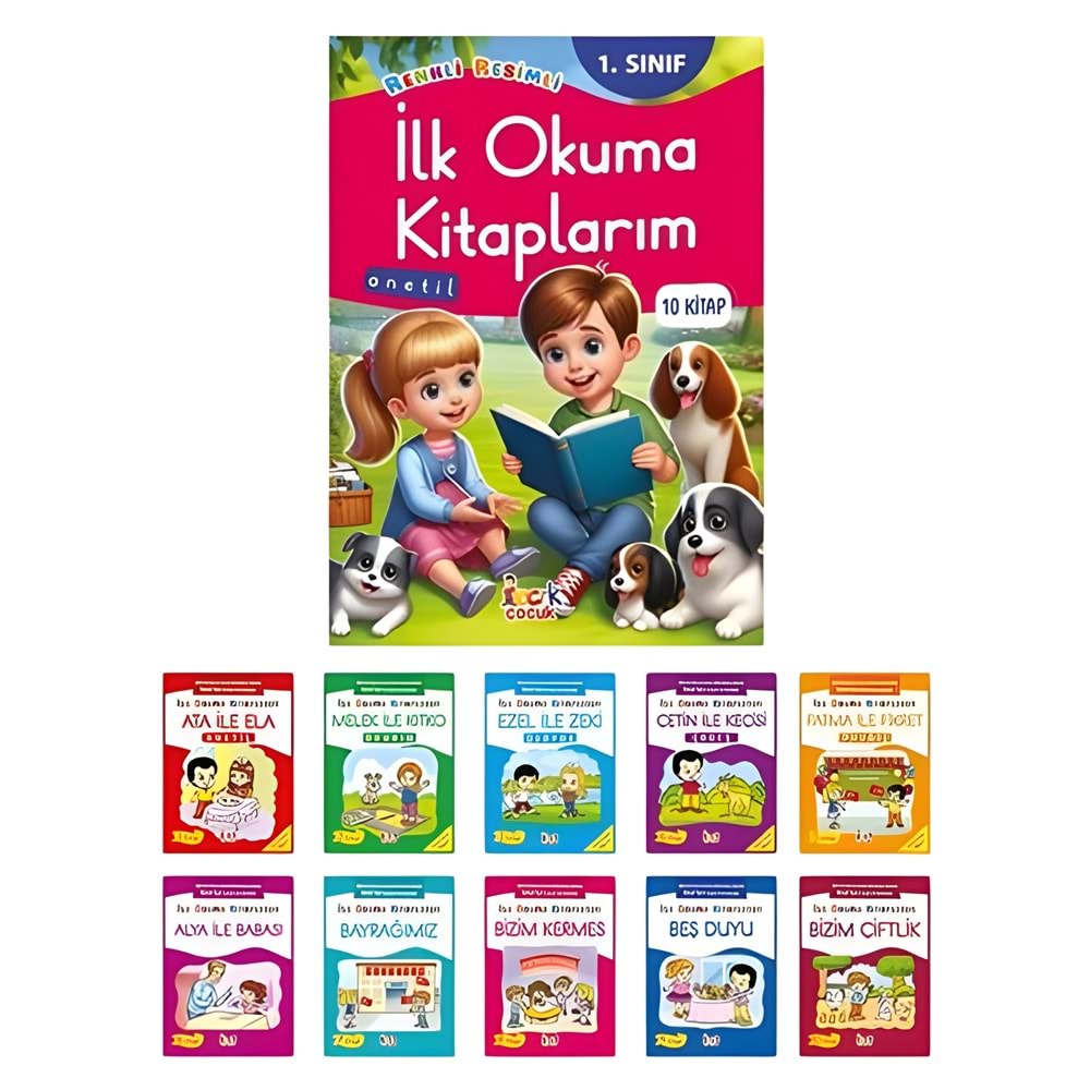 İlk Okuma Kitaplarım(10 Kitap) Renk Renk Heceli-(Anetil)-Bıcırık Yayınları