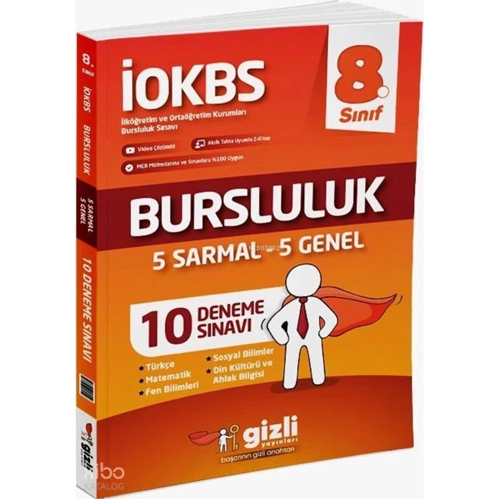 8. Sınıf İOKBS Bursluluk 10 Deneme Sınavı – Gizli Yayınları