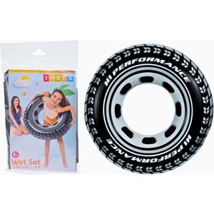 INTEX Radyal Lastik Desenli Deniz Simidi 91 cm - Hi Performance Yüzme Simidi