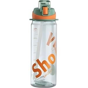 Shotay Handle 900 ml Tritan Matara: Ergonomik Saplı ve Pipetli Geniş Hacim