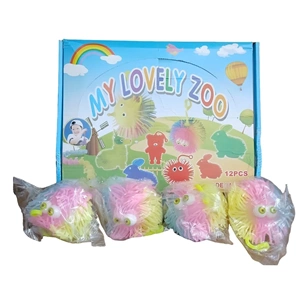 Işıklı Dikenli Elastik Top Eğlenceli Stres Oyuncağı