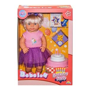 40021 Sun ABC DZM Bebek Seti Bebelou Doğum Günü Bebek 40 cm