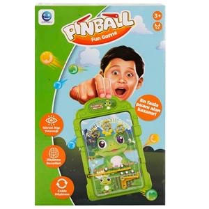 Kurbağa Temalı Mini Pinball Zeka ve Beceri Oyunu - Çocuklar İçin Eğlenceli Arcade