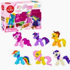 Ceren Bu-Bu 3D Pony Oyun Hamuru Seti (6 Renk, Kalıplı)