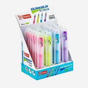 Silinebilir Jel Kalem - Canlı Renklerde Tükenmez Uçlu Silgili Kalem