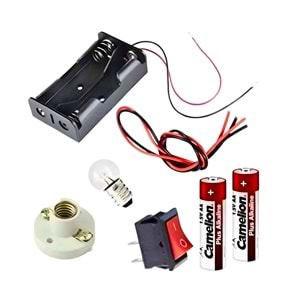 Okul Deneyleri İçin Basit Elektrik Devresi Kurma Eğitim Seti (Fizik Dersi)