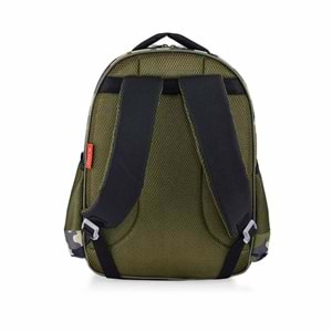 Pilot Ayıcık Figürlü Kamuflaj Desenli İlkokul Çantası