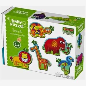 ONYTOY Baby Benim İlk Puzzlem - 10 Parçalı Hayvanlar Puzzle Seti (1+ Yaş)