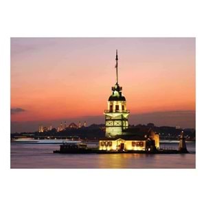 KS Games 1000 Parça Kız Kulesi Gün Batımı Manzaralı Puzzle (68x48 cm)