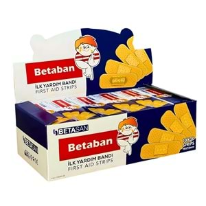 Betasan Betaban İlk Yardım Yara Bandı – 10x30 Strips (19×72 mm)
