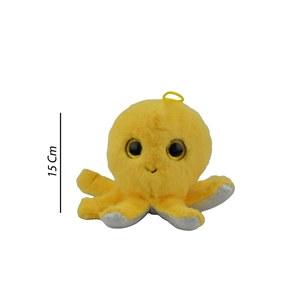 Halley 15 Cm Güzel Gözlü Ahtapot Peluş Oyuncak Anahtarlıklı Sevimli Ahtapot 62403