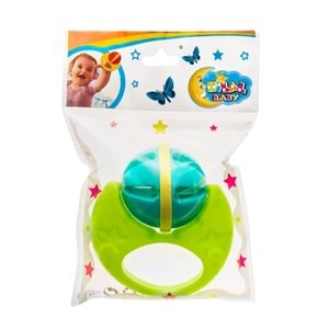 Hilal Plastik Ay Çıngırak Bebek Oyuncağı Renkli Tutma Halkalı Çıngırak 3 Ay+