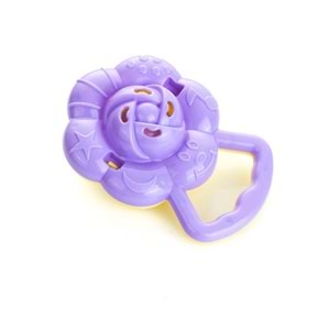 Hilal Plastik Papatya Çıngırak Bebek Oyuncağı Renkli Tutma Halkalı Çıngırak 3 Ay+