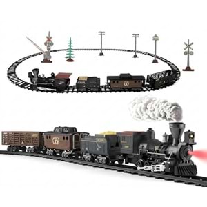 Seher Buharlı Tren Raylı Pilli Işıklı Müzikli 405
