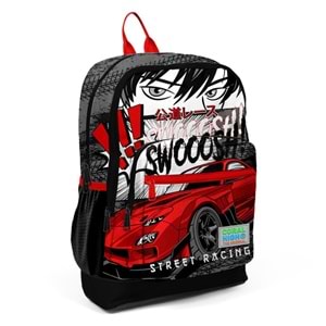 Coral High Street Racing Temalı Sırt Çantası - Okul ve Günlük Kullanım