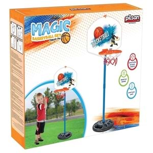 Pilsan Magic Ayaklı Basketbol Seti (Ayarlanabilir Yükseklik)