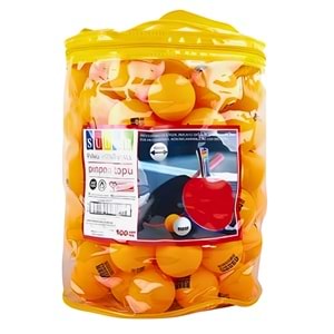 Sudor Pinpon Topu – Beyaz / Turuncu Dayanıklı Masa Tenisi Topu (Tek Adet)