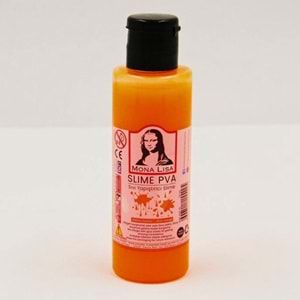 SÜDOR MONA LİSA PVA Sıvı Slime Yapıştırıcısı Fosforlu Turuncu 70 ml | Canlı Renk Slime Malzemesi