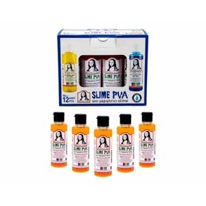SÜDOR MONA LİSA PVA Sıvı Slime Yapıştırıcısı Fosforlu Turuncu 70 ml | Canlı Renk Slime Malzemesi
