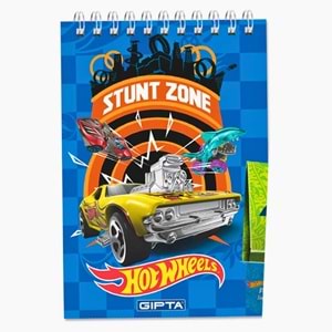GIPTA Hot Wheels Lisanslı A7 Spiralli Mini Bloknot | Çizgili Not Defteri İkili Set