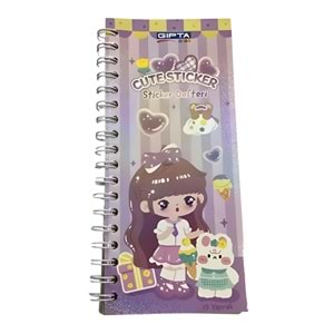 STICKER - CUTE STICKER DEFTERİ 7,3Xx6,2CM 15YAPRAK