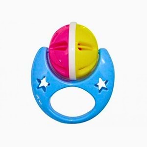 Ay Şeklinde Tutacaklı Bebek Çıngırağı ve Diş Kaşıyıcısı