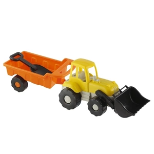 Kepçeli Traktör Oyuncak | Römorklu İş Makinesi Çocuk Oyuncağı