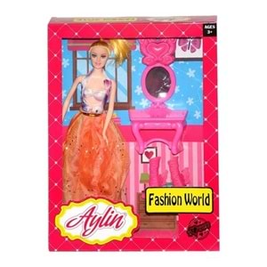 Aylin Bebek Fashion World Aksesuar Seti - Makyaj Masalı ve Ayakkabılı (3+ Yaş Oyuncak)