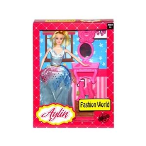 Aylin Bebek Fashion World Aksesuar Seti - Makyaj Masalı ve Ayakkabılı (3+ Yaş Oyuncak)