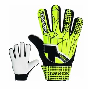 TRYON KIDZ Neon Çocuk Kaleci Eldiveni - Cırt Cırtlı Bilek Koruyuculu
